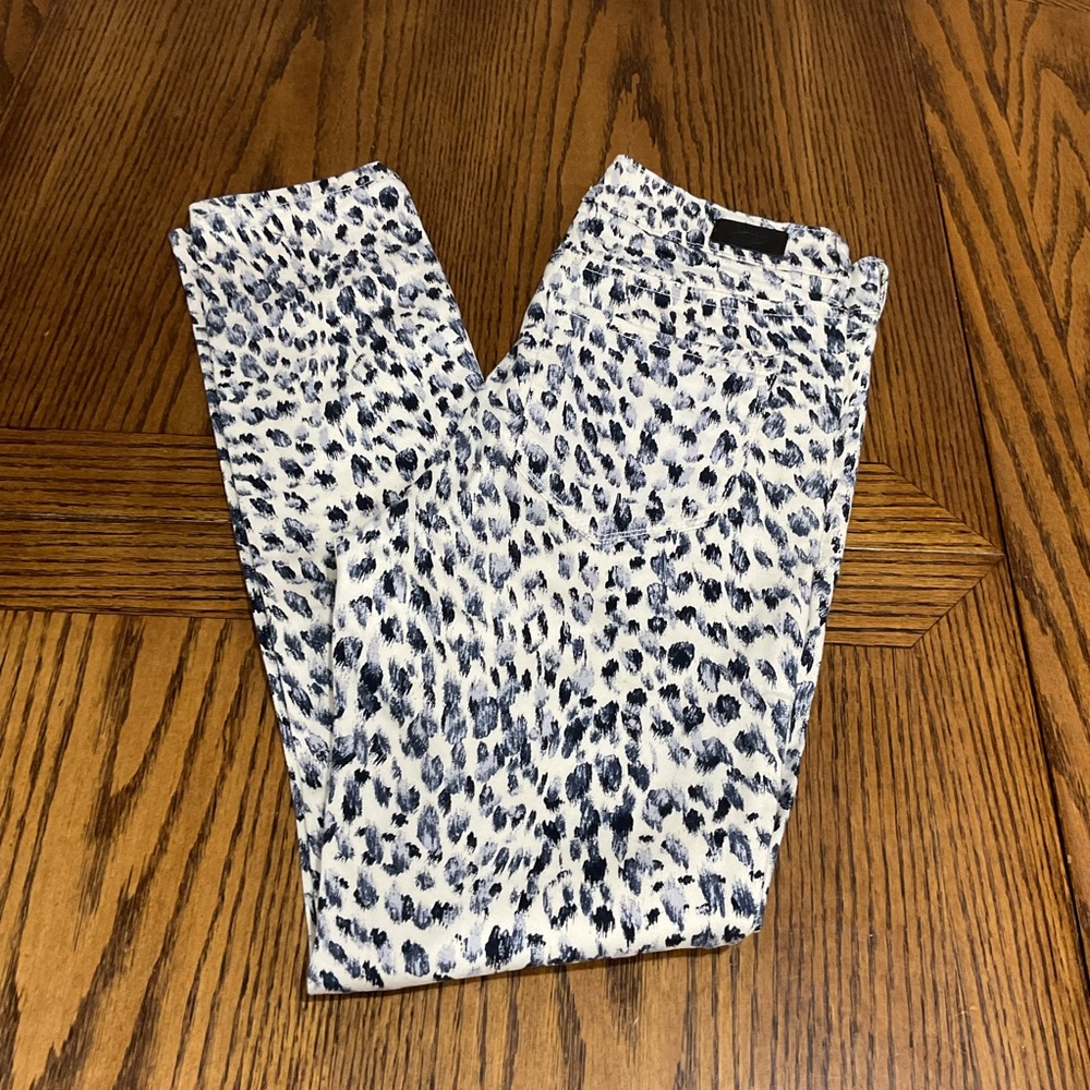Sofia by Sofia Vergara Animal Print Skinny Jeans in Black and White NWOT